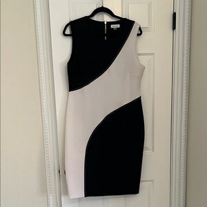 Calvin Klein Black and White dress